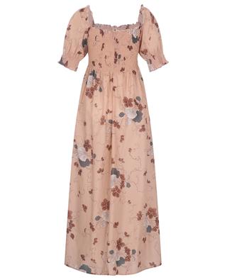 Langes Kleid aus Baumwolle Violett MORPHO + LUNA