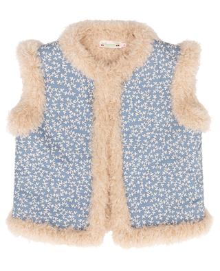 Cutie floral girl's vest with plush lining BONPOINT