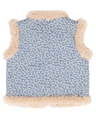 Cutie floral girl's vest with plush lining BONPOINT