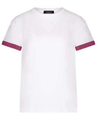 Jersey-T-Shirt mit bestickten kurzen Ärmeln FABIANA FILIPPI