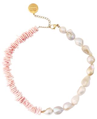 Daphne seashell and pearl necklace BY ALONA