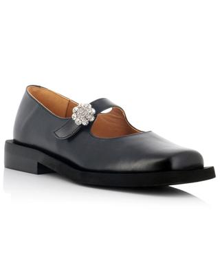 Mary Jane Ballerinas in smooth leather GANNI