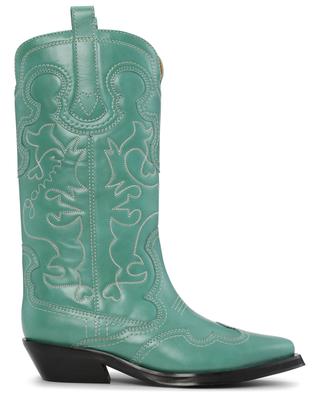 Cowboy spirit embroidered leather boots 35 GANNI
