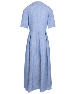 Robe chemise longue en lin à col V FABIANA FILIPPI