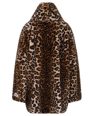 KIM DOLCE & GABBANA leopard printed faux fur cape DOLCE & GABBANA