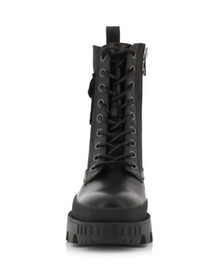 Konture Pocket lace-up ankle boots en canvas and leather MONCLER