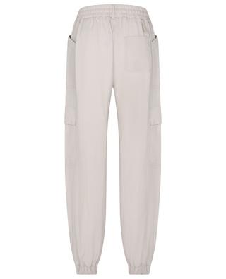Crinkle effect cotton cargo trousers MONCLER