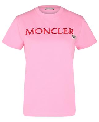 Logo embroidery and patch-adorned short-sleeved T-shirt MONCLER