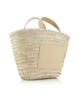 Zoe Small straw and leather tote bag A.P.C.