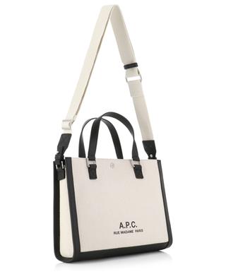 Camille 2.0 small horizontal canvas and leather tote bag A.P.C.