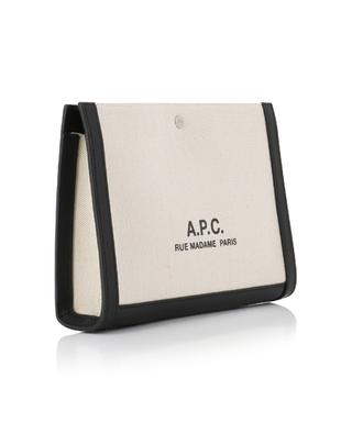 Camille 2.0 canvas and leather zipped pouch A.P.C.