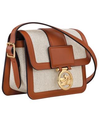 Box-Trot S cotton and leather shoulder bag LONGCHAMP
