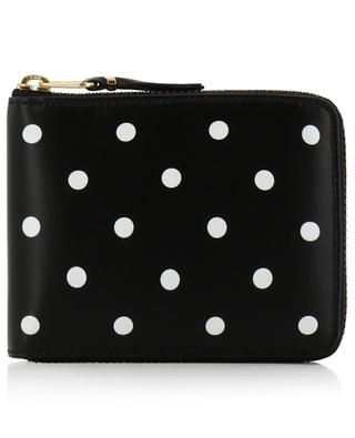 Polka Dots compact leather zip-around wallet COMME DES GARCONS PLAY