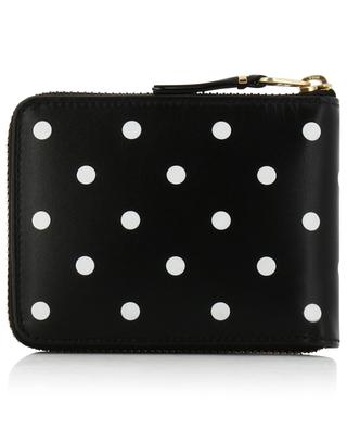 Polka Dots compact leather zip-around wallet COMME DES GARCONS PLAY