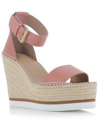 Glyn 70 smooth leather wedge sandals SEE BY CHLOE