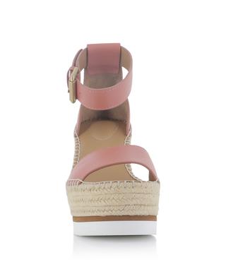 Glyn 70 smooth leather wedge sandals SEE BY CHLOE