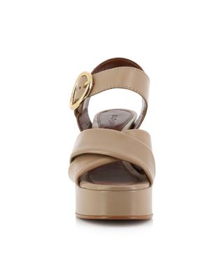 Lyna 70/30 heeled nappa leather platform sandals SEE BY CHLOE