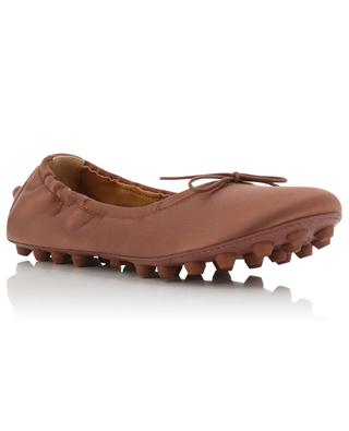 Bubble satin and leather loafers TOD'S