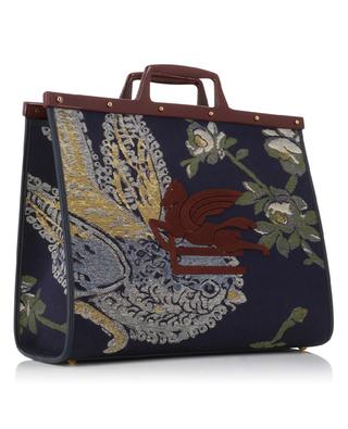 Love Trotter Large embroidered jacquard tote bag ETRO