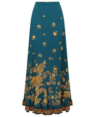 Festive Leafy Paisley long silk skirt ETRO