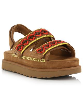Goldenstar Heritage Braid suede and fabric sandals UGG