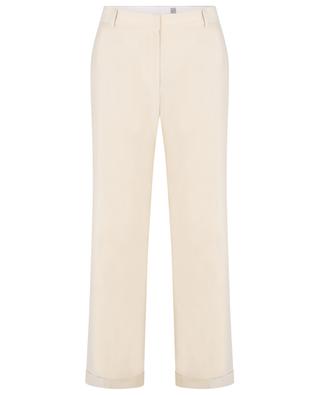 Tailored Herringbone Suit straight mid-rise trousers TOTEME