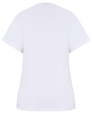 Curved Seam linen T-shirt TOTEME