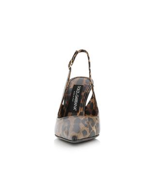 Lollo 90 leopard print patent leather sling-back pumps DOLCE & GABBANA