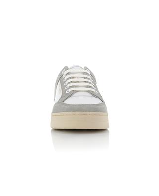 SL/61 smooth leather and suede low-top lace-up sneakers SAINT LAURENT PARIS