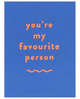 Favourite person paper greetings card LAGOM DESIGN