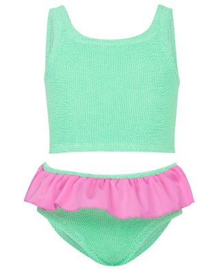 Duo Olive girls' nylon two-piece swimsuit HUNZA G