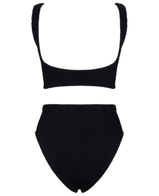 Nadine seersucker two-piece swimsuit HUNZA G