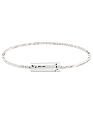 Câble Le 7g polished silver cable bracelet LE GRAMME