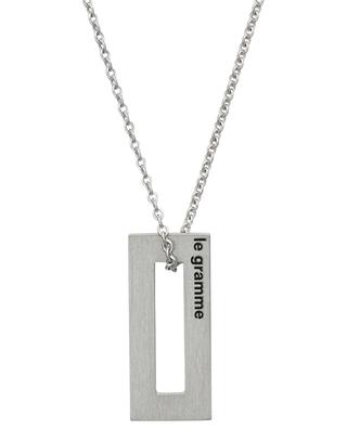 Rectangle Le 1.5 g silver necklace LE GRAMME
