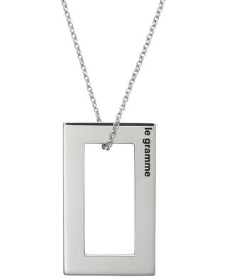 Rectangle Le 3.4 g polished silver necklace LE GRAMME