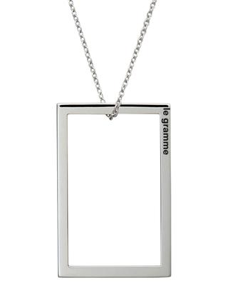 Rectangle Le 2.6 g polished silver necklace LE GRAMME