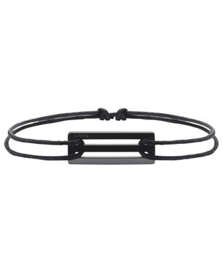 1.7 g perforated black ceramic cord bracelet LE GRAMME