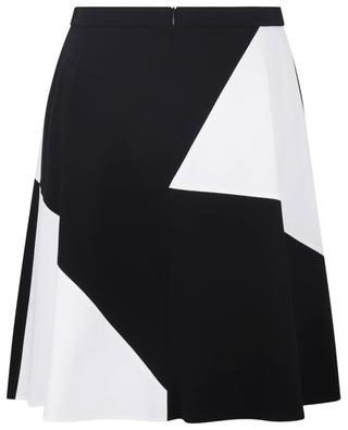 Geometric patterned viscose short skirt AKRIS PUNTO