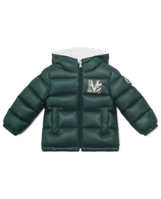 Dives hooded baby down jacket with patch MONCLER