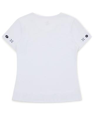 Girls' short-sleeved sports T-shirt POIVRE BLANC