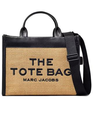 The Woven Medium Tote raffia and leather bag MARC JACOBS