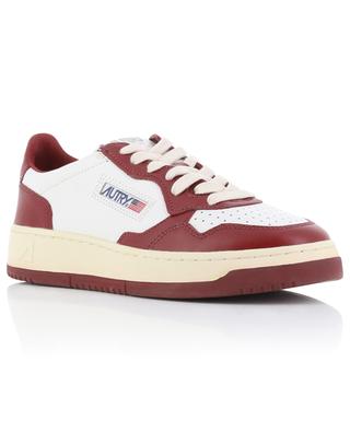 Medalist low-top white and burgundy low-top sneakers AUTRY