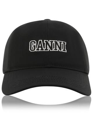 GANNI embroidered organic cotton baseball cap GANNI