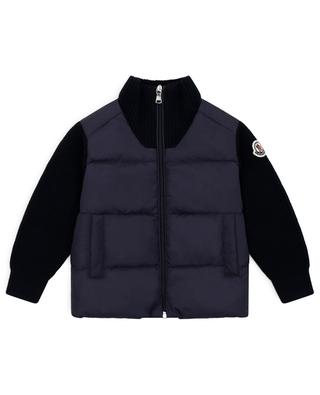 Baby knit and quilted nylon cardigan MONCLER