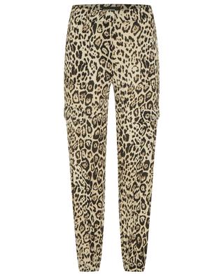 Pantalon cargo motif léopard Kathi CAMBIO