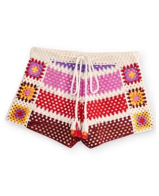 Mini-Shorts mit Lochmotiv Mixed Crochet Stripes FARM RIO