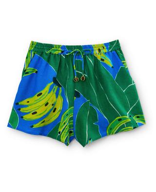 Banana Leaves printed linen shorts FARM RIO