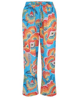 Dewdrop Spectrum cropped voile and crochet trousers FARM RIO