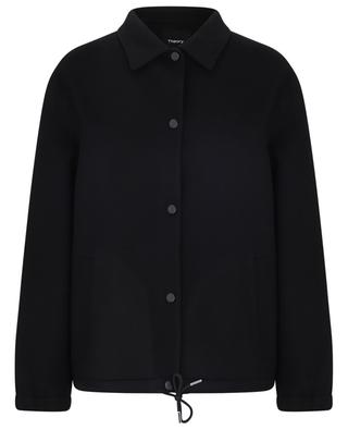 Wool and cashmere short bomber jacket THEORY