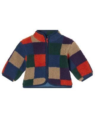 Checkerboard baby fleece jacket STELLA MCCARTNEY KIDS